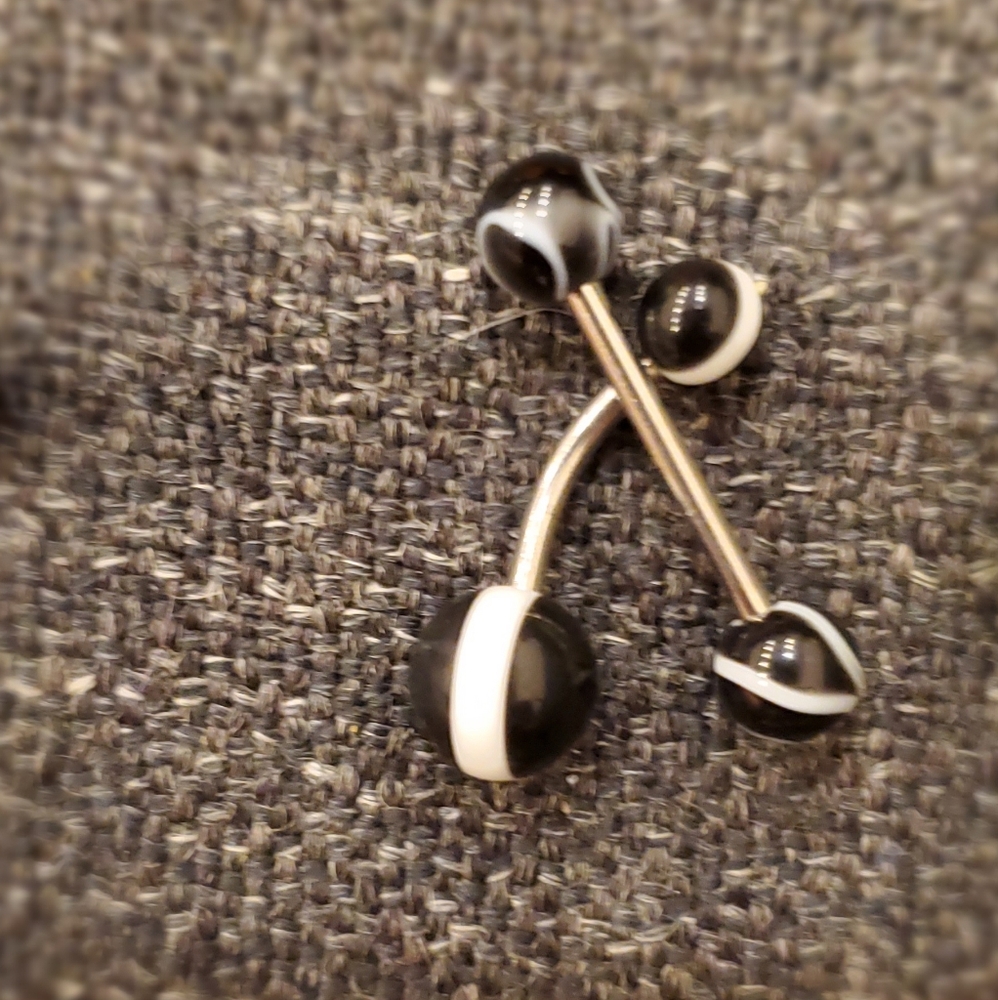 Pair of matching piercings